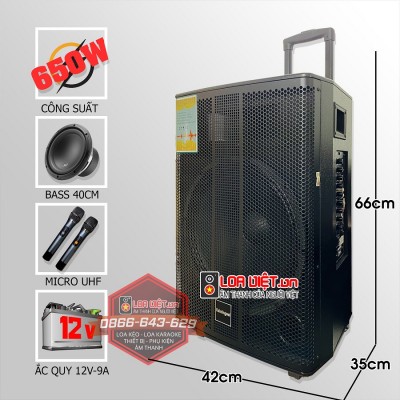 Loa kéo di động Kaimingwei SR1-15 - Bass 40 - 3 Đường tiếng